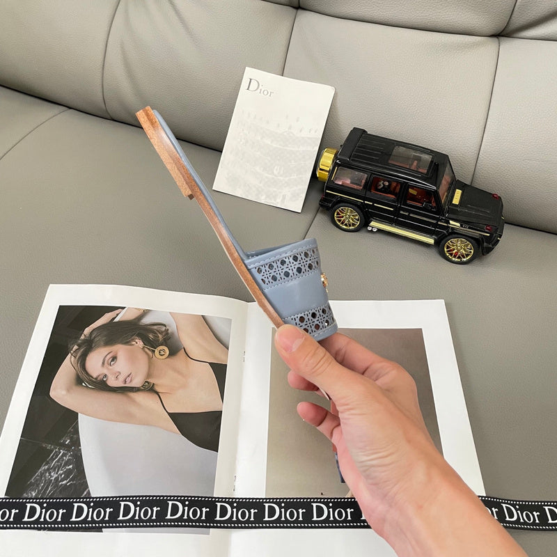 MBDS1 Leather Slippers Size 35-41 Shoes with Box