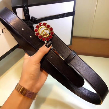 GCBL10 wide 3.5CM 4.0CM total length 95-125cm Leather Belt High Quality With packing