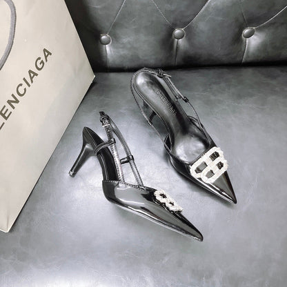 MBS11 Slippers Women 8CM heel shoes 35-42 With box