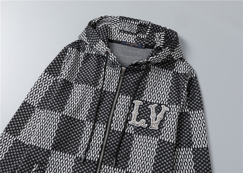 LVC025 New men's spring and autumn thin style outerwear+long pants pure cotton casual suit clothing