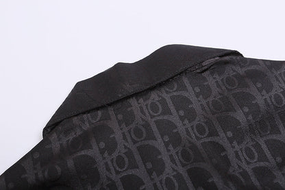 DIC112 New men's summer short sleeved collared shirt clothing