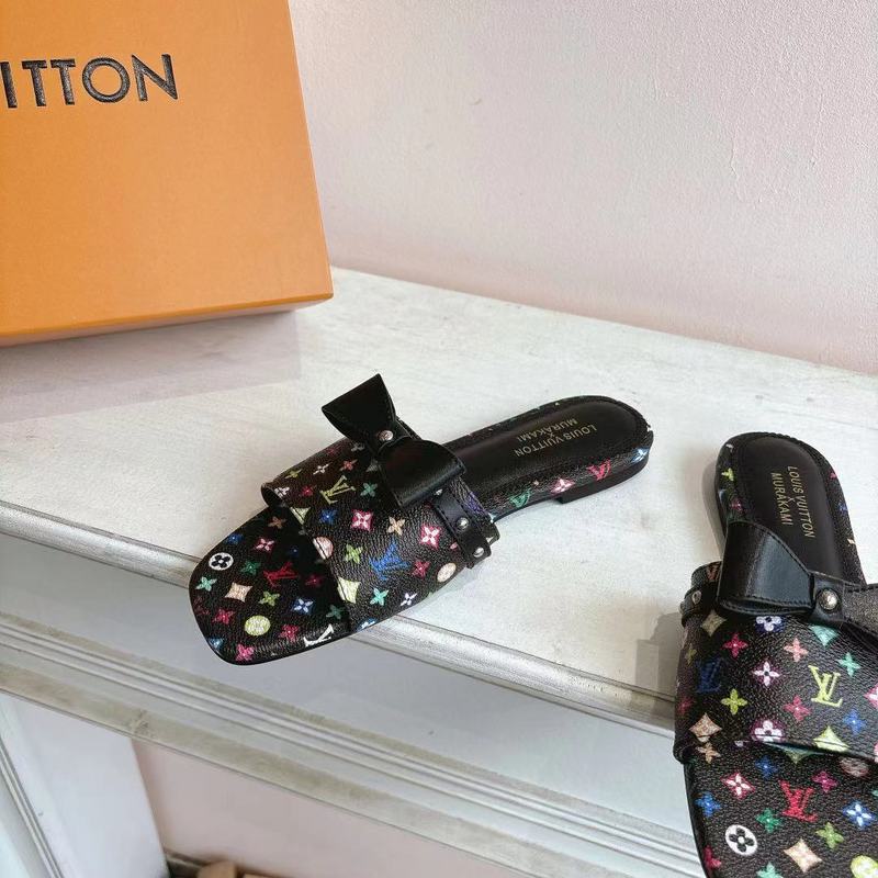 SHLS1 Women slipper Leather Shoes 35-43 with box