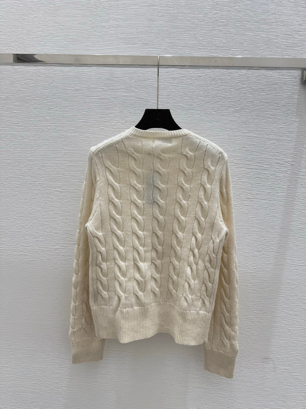 POC3   Women's collar pure cotton knitted cardigan long sleeved clothes