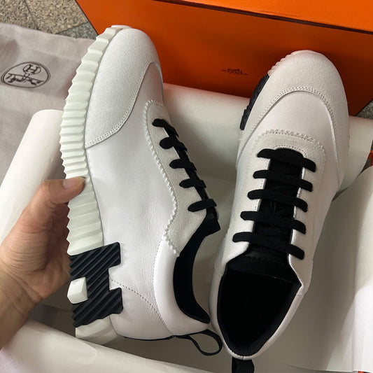 BMHS9 Leather Shoes Women35-41 Man 40-44 with box