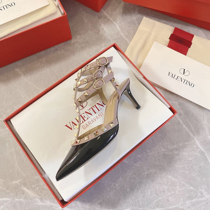 MVS24 Leather Women 6-8-10CM Heel shoes 35-42 With box