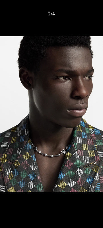 X675   Men's Titanium Steel Necklace Bracelet Set Jewelry