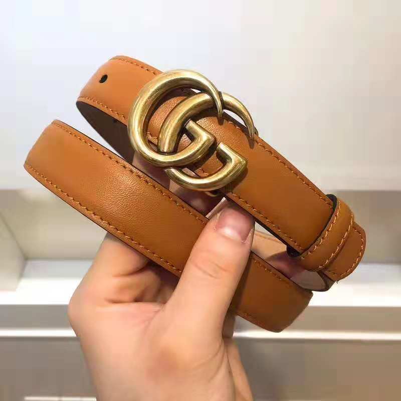 GCBL24 wide Real Leather 2.5CM total length 95-110cm Belt with all packing