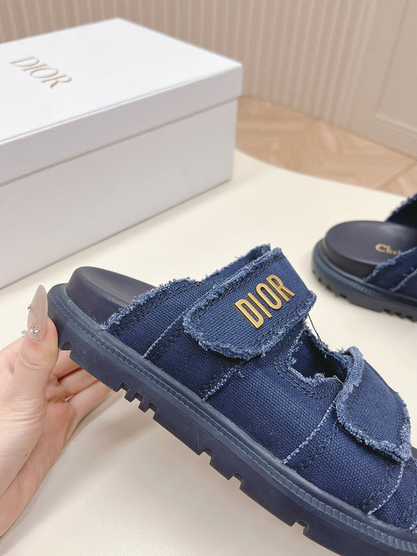 ODS3 Leather Women Slipper Size 35-42 Shoes with box