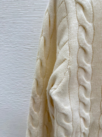 POC3   Women's collar pure cotton knitted cardigan long sleeved clothes