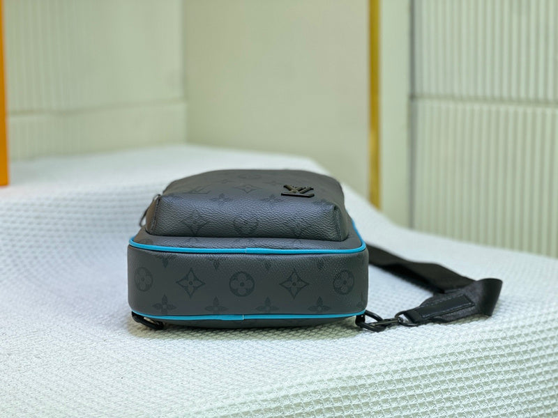 LLP77 Men Leather Bag 20-31-10CM Shoulder Bags