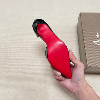 MBCL2 Women Heel 6CM 8CM 10CM Leather shoes 35-41 with box