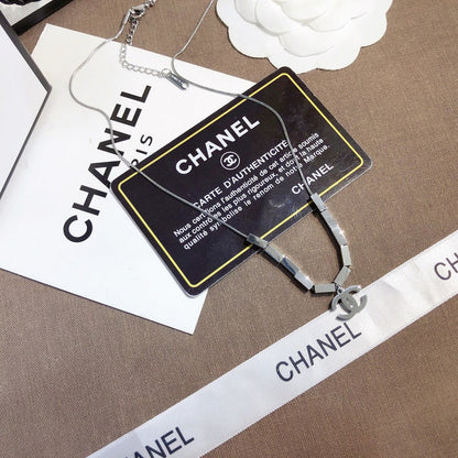 X411   Women's small square necklace jewelry