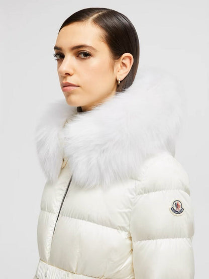 042054  Women's down jacket with fur collar