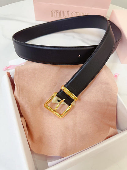 MBL4 Real leather 3.5CM 95-110CM Belt with all packing