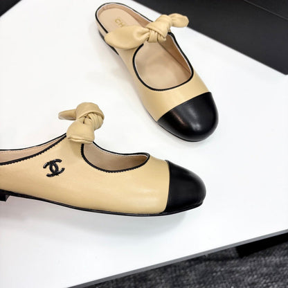 MBCS11 Leather Slippers Size 35-40 Shoes with Box