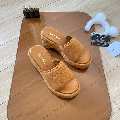 MBCS12 Leather Slippers Size 35-41 Shoes with Box