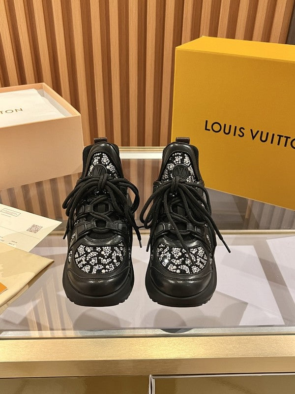 OLS39 Leather Women 5.5CM Shoes 35-41 with box