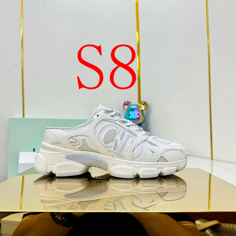 BDS8 Leather Slippers Women 35-41 Shoes with box