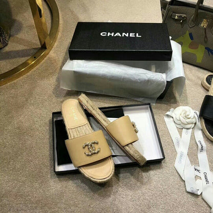 MCS0 Leather slippers shoes 35-40 With box