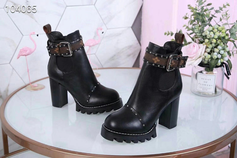 OLS16 Leather 9.5CM Women 35-42 shoes With box