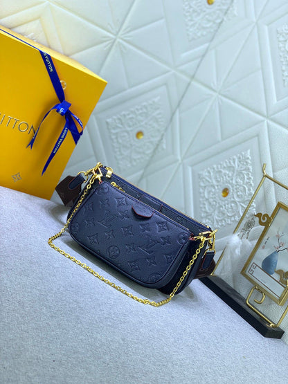 GLP041 High quality Leather 24×13×4.5CM 19.5×11×4CM 9.5×2CM Bag