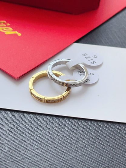 J123   Men's and women's titanium steel ring jewelry