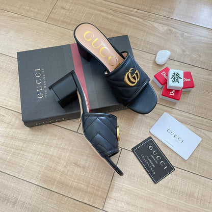 MJGS60 Slippers 6.5CM Women shoes 35-40 With box