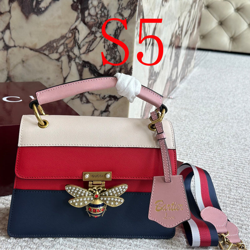 AGP5 Shoulder Bag 25-17CM Leather Bags With box