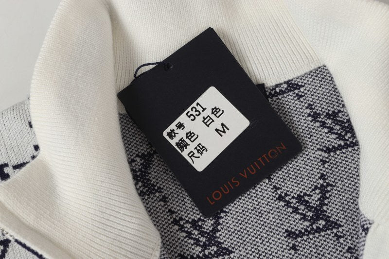 LVC032 New men's and women's high-quality knitted sweaters, jacquard sweaters, baseball jackets, retro American sports style clothing