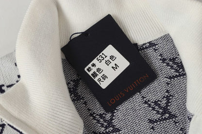 LVC032 New men's and women's high-quality knitted sweaters, jacquard sweaters, baseball jackets, retro American sports style clothing