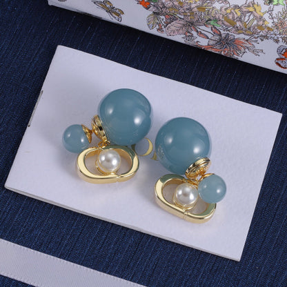 DIE29   Women's fashion alloy pearl earrings  Jewelry