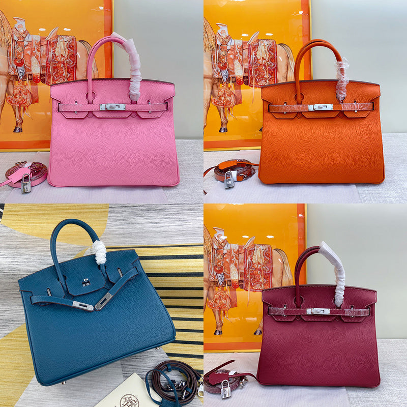 GHP2 Leather Cowhide Bag 25CM 30CM 35CM High quality Birkin Bag