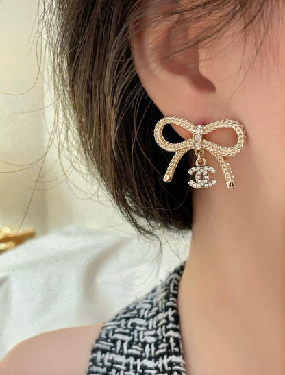 A1040   Women's bow earrings jewelry