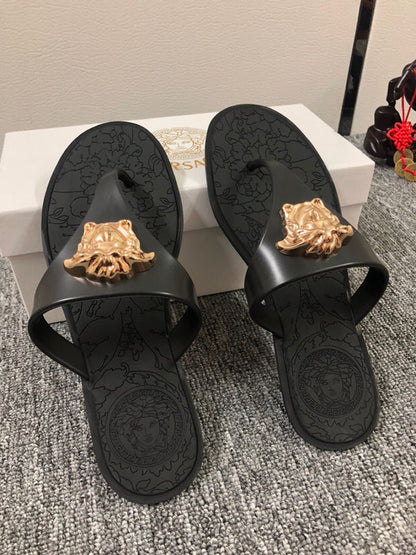 YVS8 Leather slippers couples shoes 36-45 With box