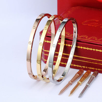 CAB56 Brand bangle LOVE screw bracelet with screwdriver classic bangle  Jewelry