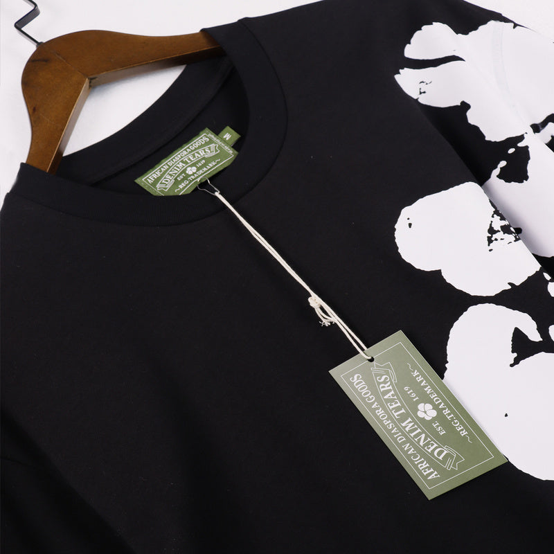 MMC7 New Cotton Flower Summer Short sleeved Top+Short sleeved Clothes