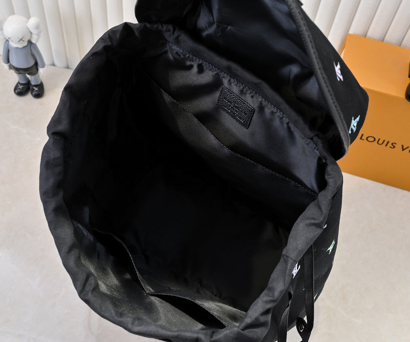 LLP196 Leather Bag 32-40-19CM Embroidery Travel Bags