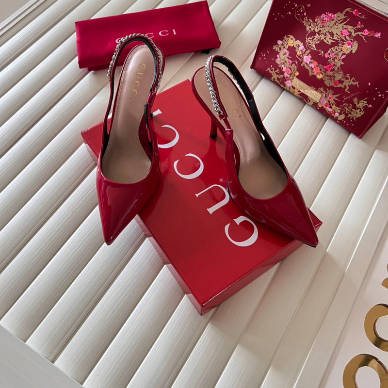 MGS16 Slippers Women 8CM heel shoes 35-41 With box