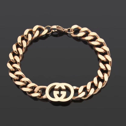 GB01   Letter gold-plated bracelet jewelry