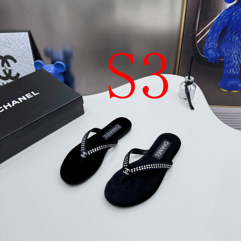 MBCS4 Leather Slippers Size 35-42 Shoes with Box