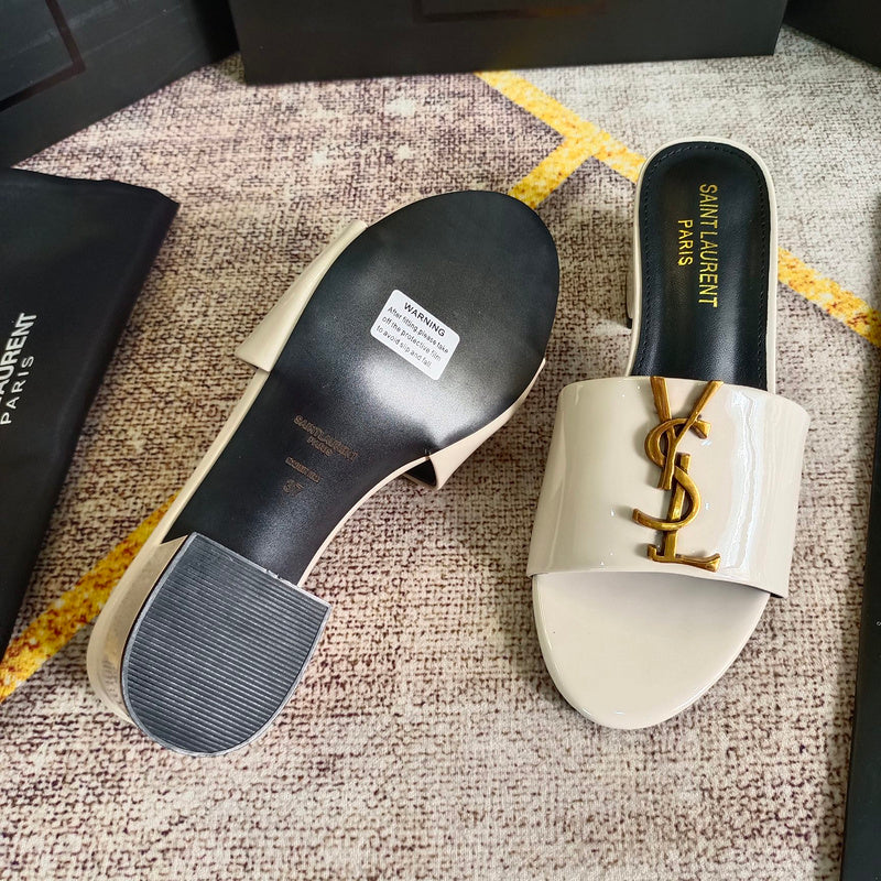 MJYS3 Leather 6.0CM Slippers Size 35-42 Shoes with Box