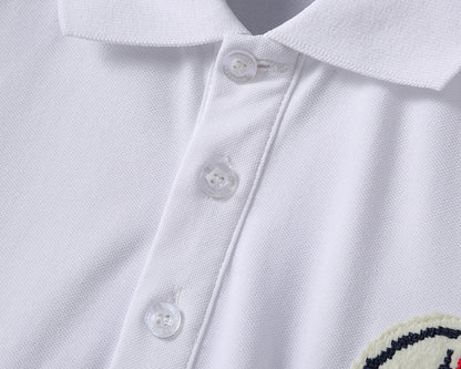 MOC017  Men's short sleeved lapel polo shirt clothing