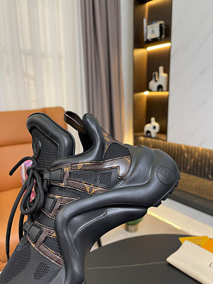 OLS29 Leather Women 5.5CM Shoes 35-42 with box