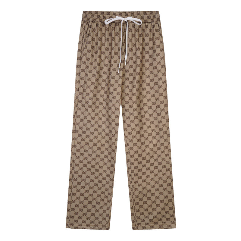 GUC098  New men's and women's spring and autumn thin pants, elastic waistband casual pants clothing