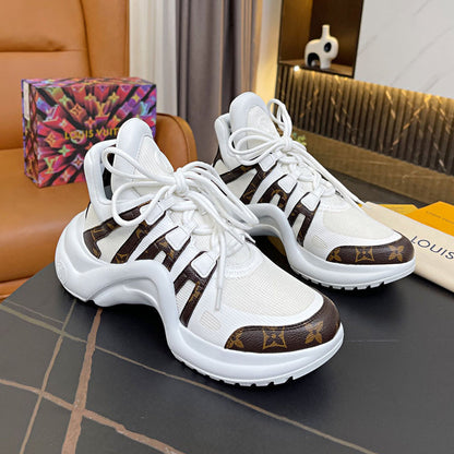 OLS29 Leather Women 5.5CM Shoes 35-42 with box