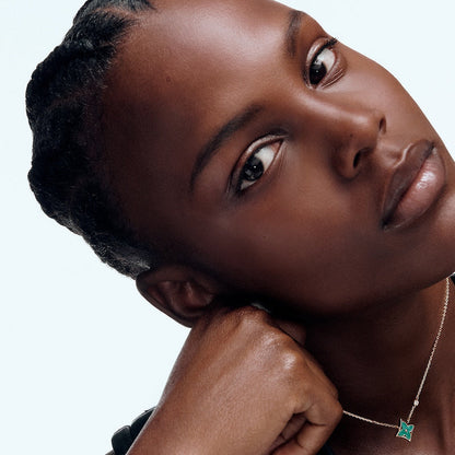 X674  Women's Titanium Steel Necklace Bracelet Set Jewelry