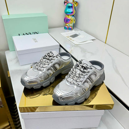 BDS8 Leather Slippers Women 35-41 Shoes with box