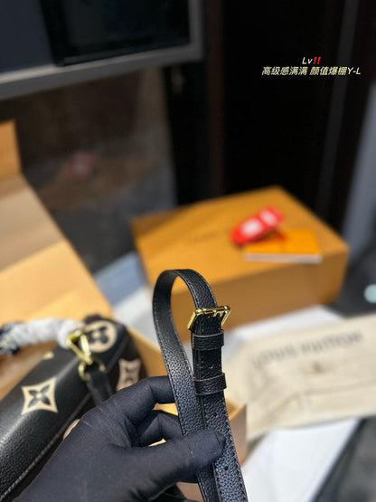 ALP14 Leather Bag 24-16-9CM Handbag With box