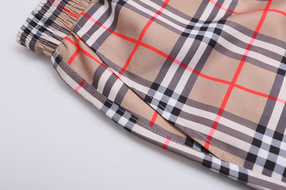 BUC120  New Fashion Summer Suit Short Sleeve Shirt Shorts