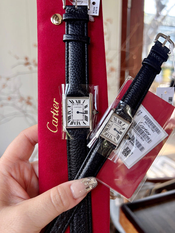 CW5  Couple's lychee print belt watch  25.5mm x 33.7mm/29.5mm*22mmCITIZEN movement